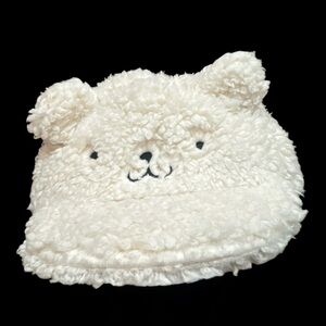Baby Dior Cozy Cream Teddy Bear Sherpa Hat